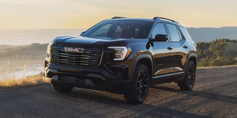 GMC Terrain SUV outdoor hillside drive