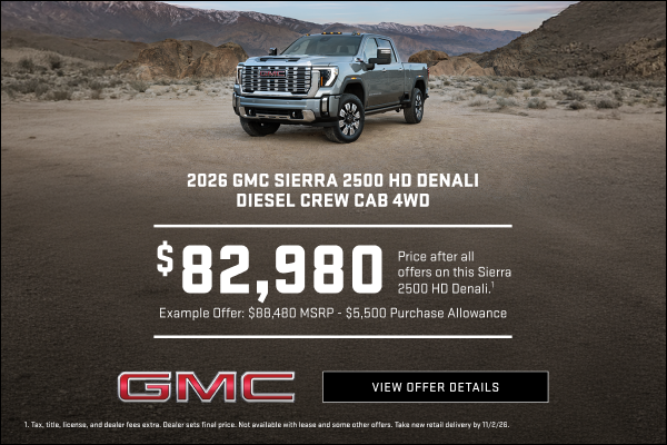 Example offer: 
$88,480 MSRP
$5,500 Purchase Allowance
$82,980 Price after all offers on this Sie...
