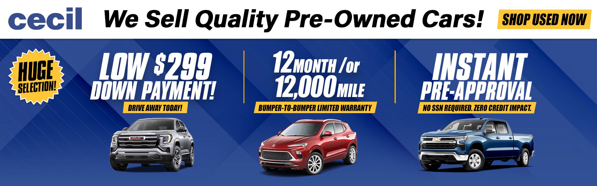We Sell Quality Pre-Owned Cars ! at Cecil GMC of Fredericksburg in FREDERICKSBURG TX