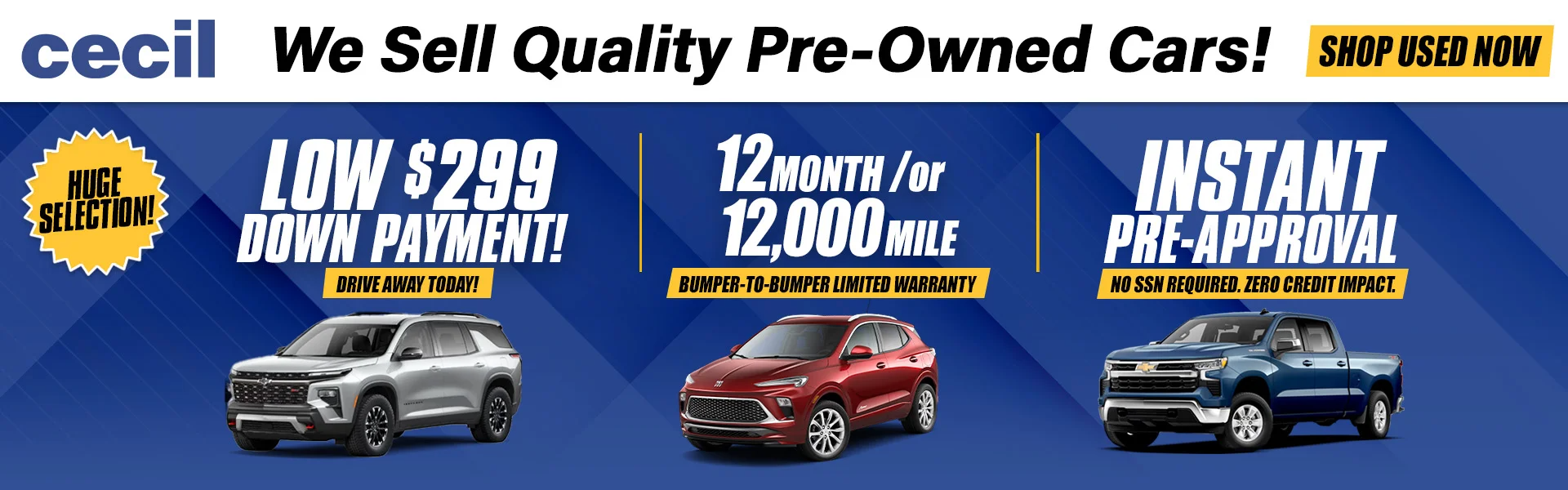 We Sell Quality Pre-Owned Cars ! at Cecil GMC of Fredericksburg in FREDERICKSBURG TX